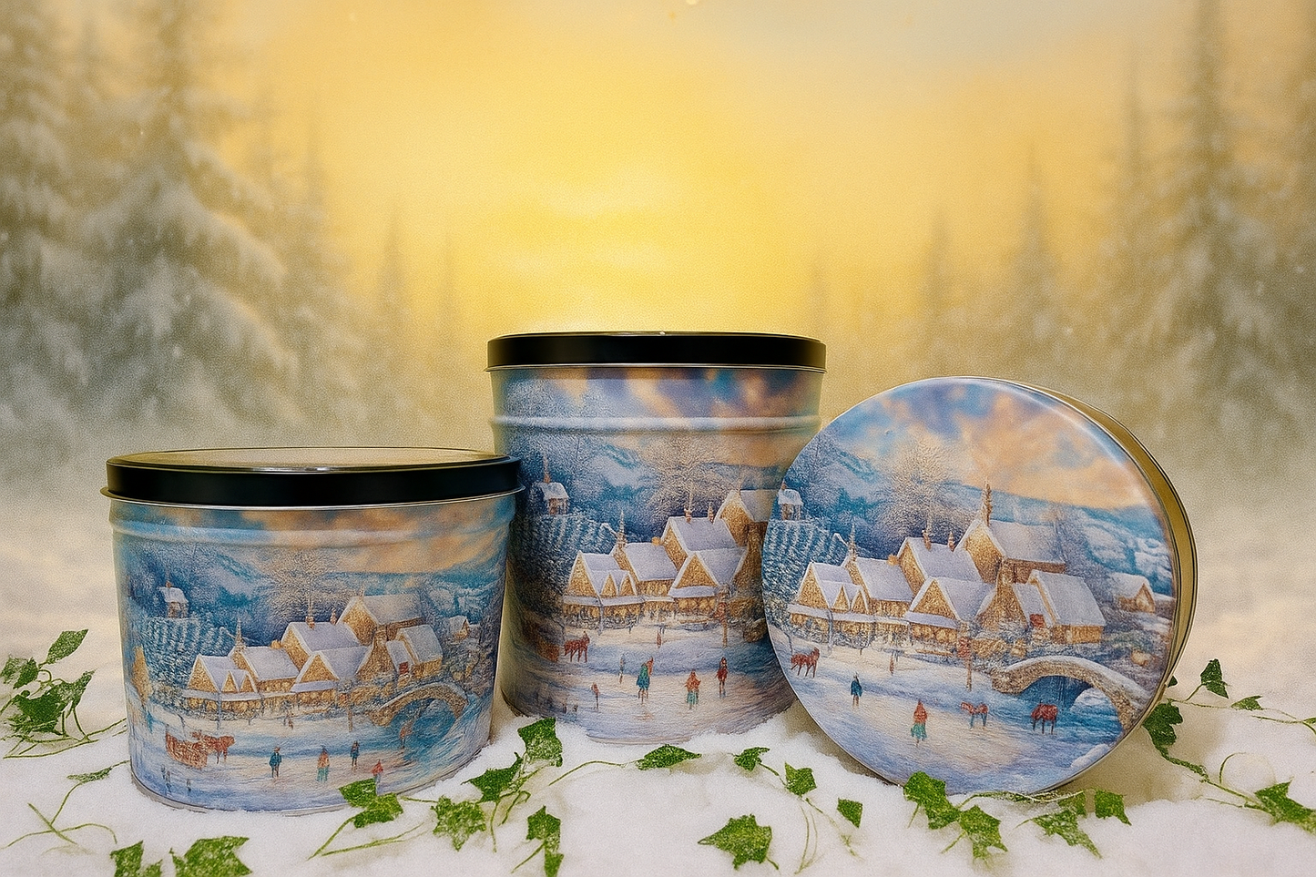 Christmas at Lamplight Village Holiday Tin